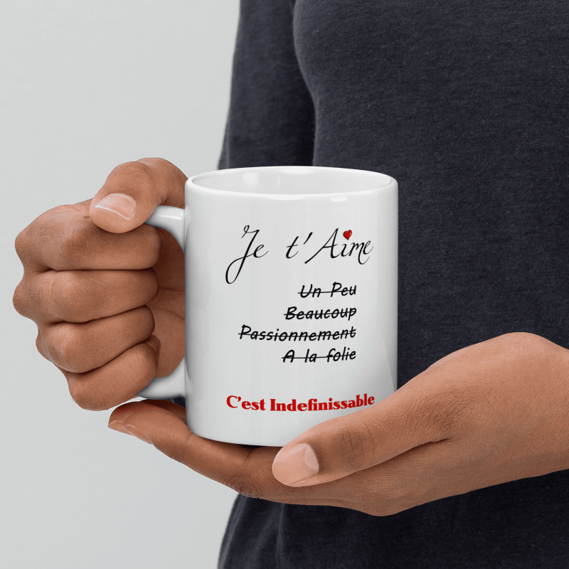 Mug je t'aime poésie et tendresse