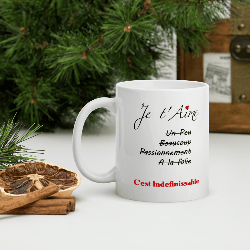 Mug je t'aime poésie et tendresse