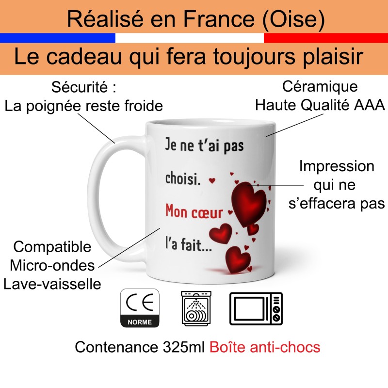 Mug amour mon coeur t'a choisi