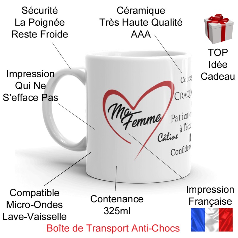 Tasse cadeau pour ma femme