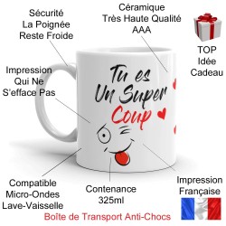 Mug drôle et amoureux Tu es un super coup
