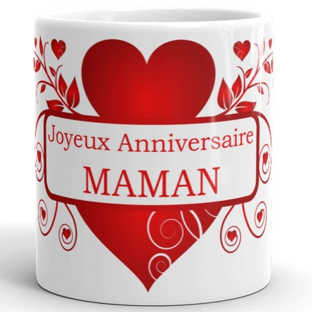 Tasse joyeux anniversaire maman à offrir