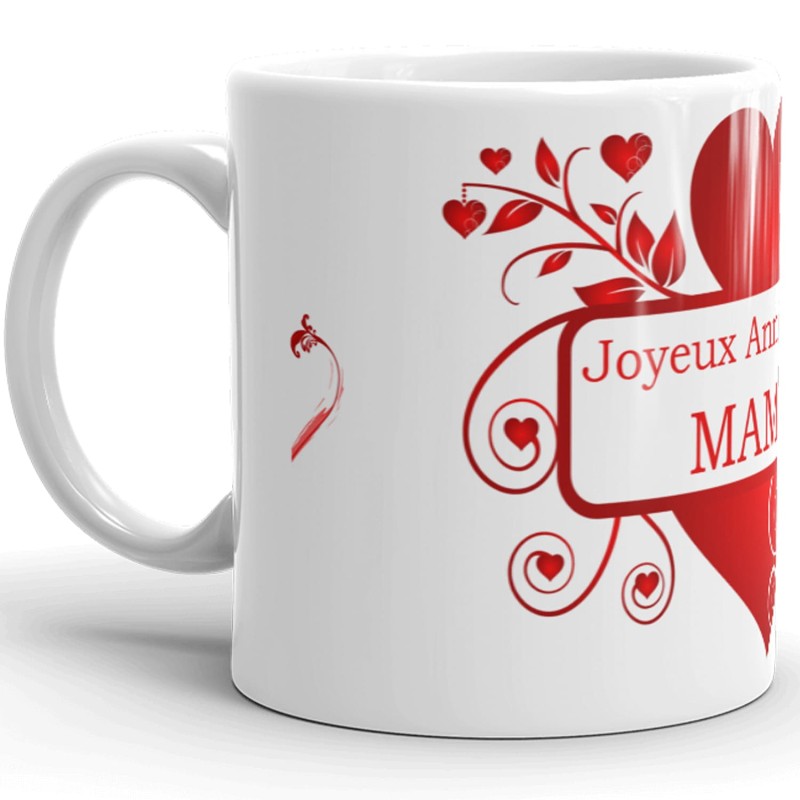 Tasse joyeux anniversaire maman à offrir