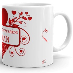 Tasse joyeux anniversaire maman à offrir
