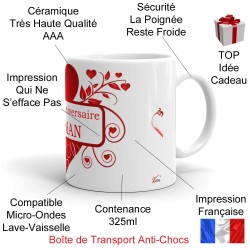 Tasse joyeux anniversaire maman à offrir