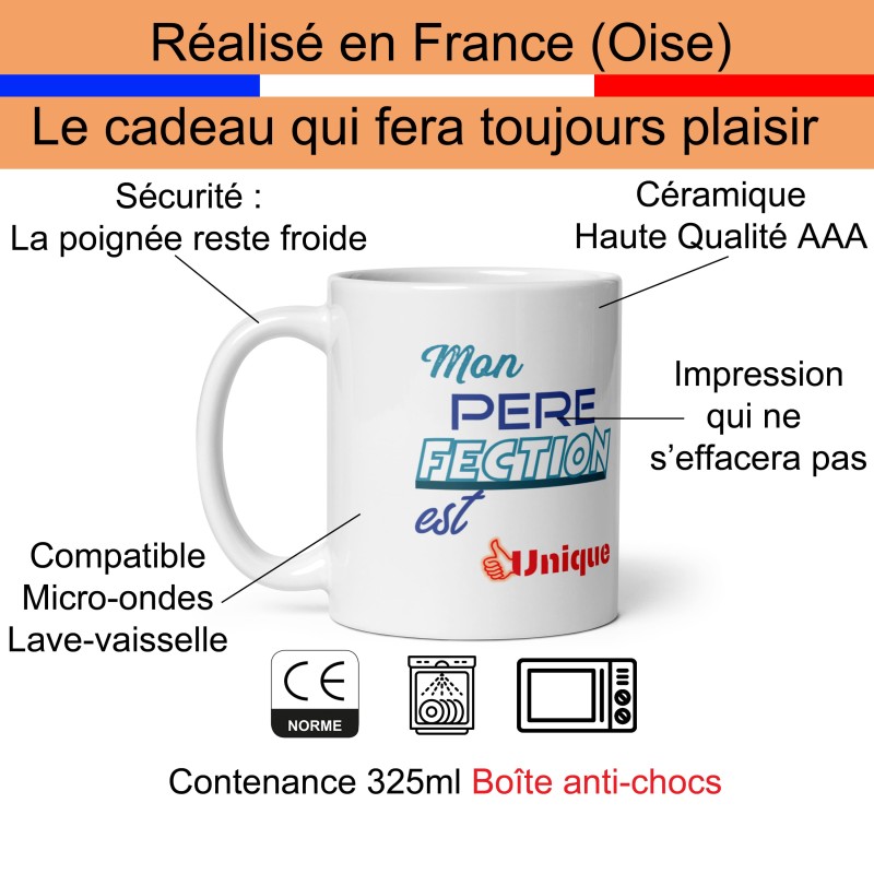 Mug cadeau pour son père humour et amour