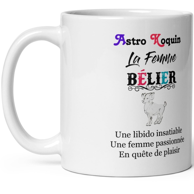 Mug coquin pour femme bélier à offrir
