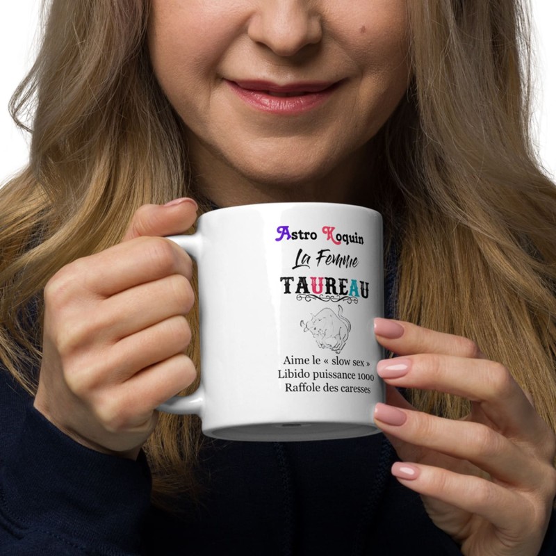 Mug cadeau pas cher femme taureau sexy
