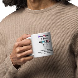 Cadeau homme : mug signe du zodiaque gémeaux sexy