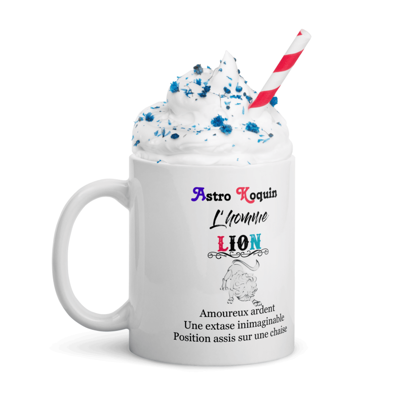 Tasse signe du zodiaque lion sexy homme