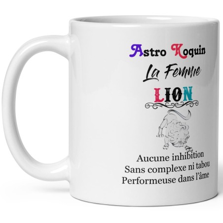 Idée cadeau pas cher : mug femme lion sexy