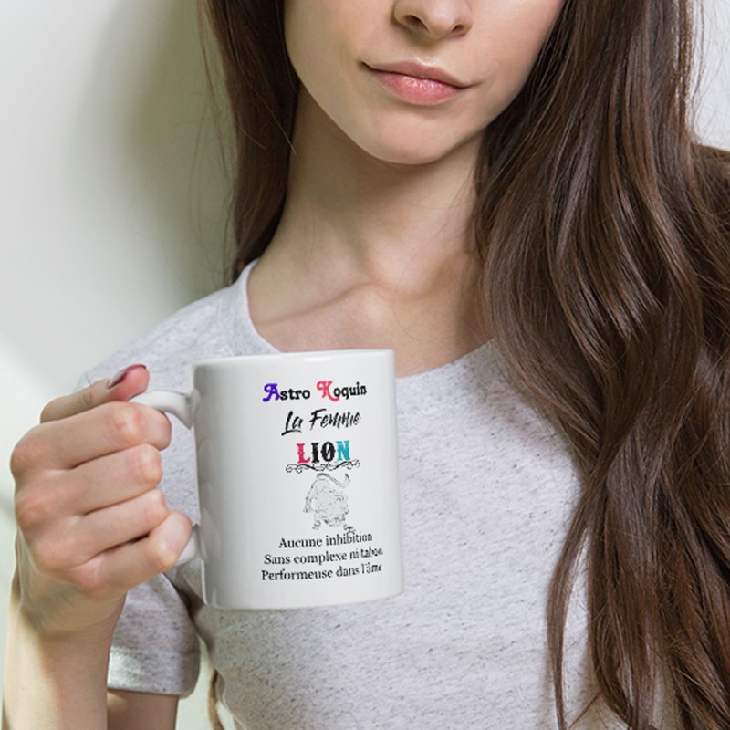 Idée cadeau pas cher : mug femme lion sexy