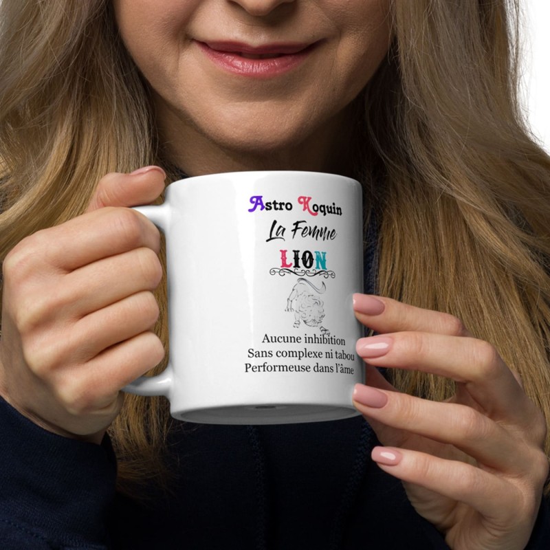 Idée cadeau pas cher : mug femme lion sexy