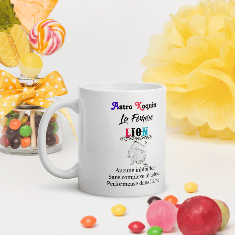 Idée cadeau pas cher : mug femme lion sexy