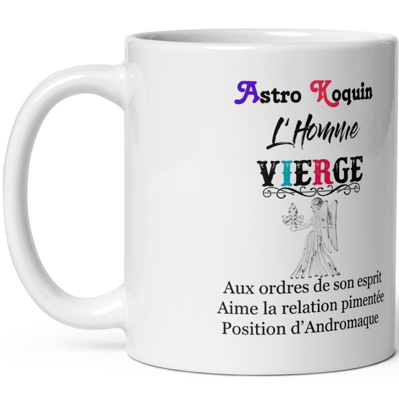 Cadeau sexy : mug homme vierge