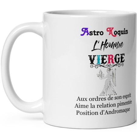 Cadeau sexy : mug homme vierge