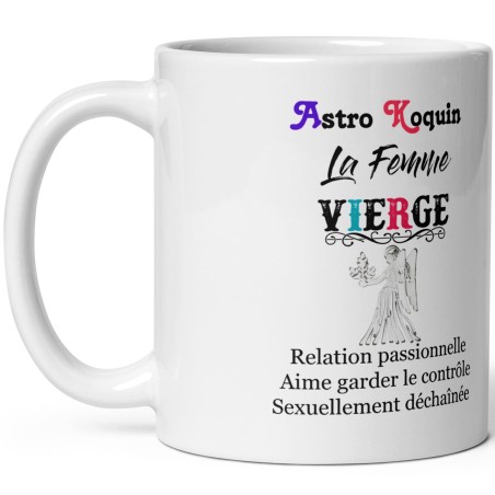 Offrir une tasse signe du zodiaque Vierge sexy femme