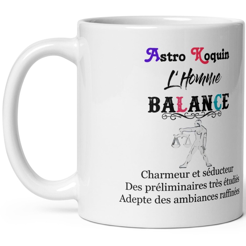 Caseau homme : mug Balance sexy pas cher