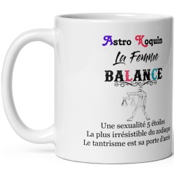 Cadeau femme : tasse zodiaque Balance sexy