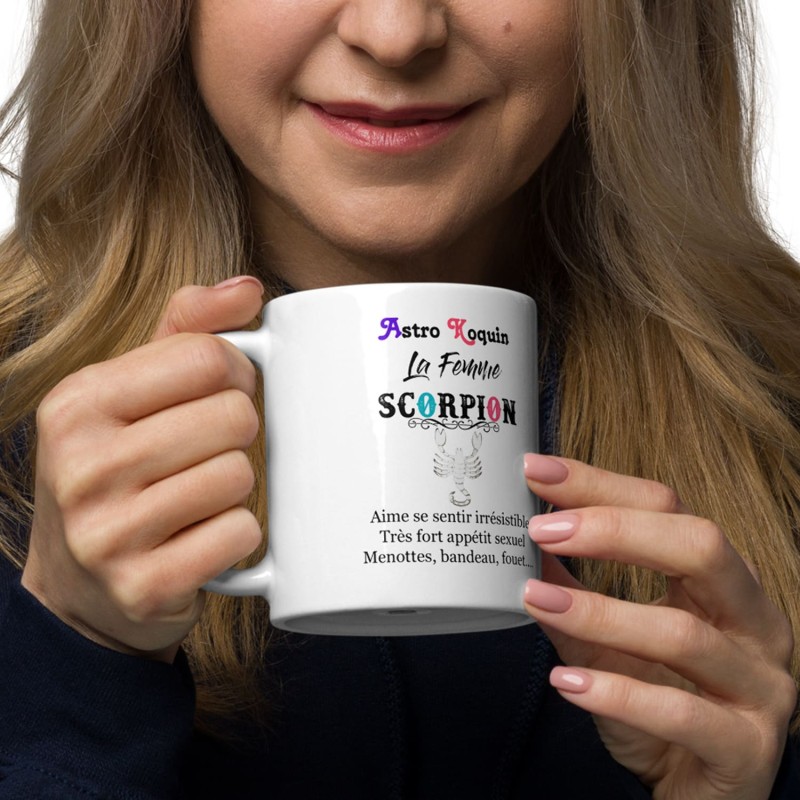 Tasse scorpion pour femme coquine