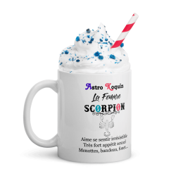 Tasse scorpion pour femme coquine