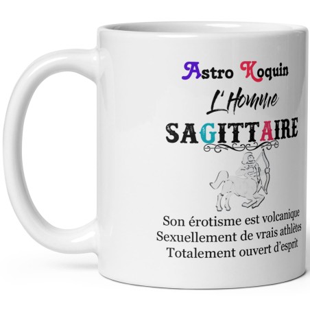 Offrir un mug homme sagittaire coquin