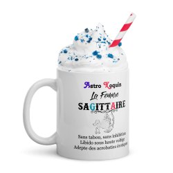 Idée cadeau femme : tasse coquine Sagittaire pas chère