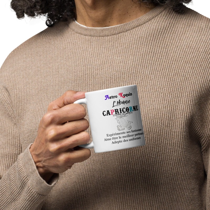 Mug Capricorne pour homme sexy pas cher