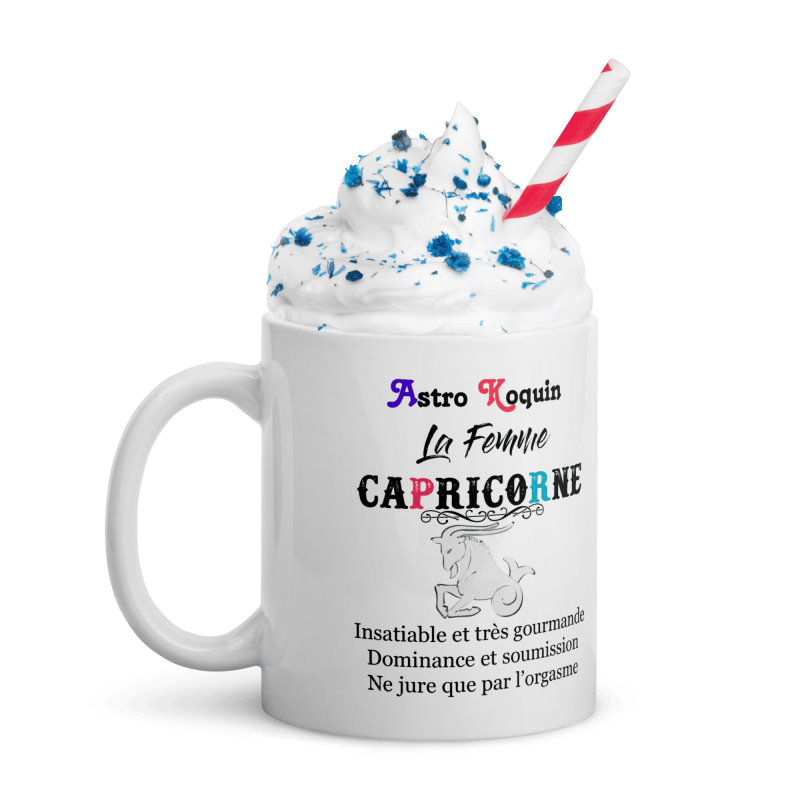 Mug pas cher pour femme capricorne coquine