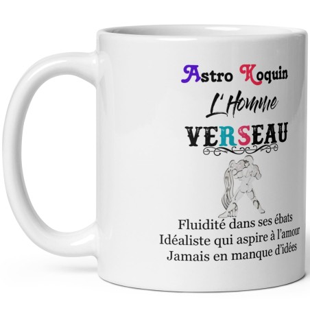 Tasse Verseau pour homme sexy pas cher