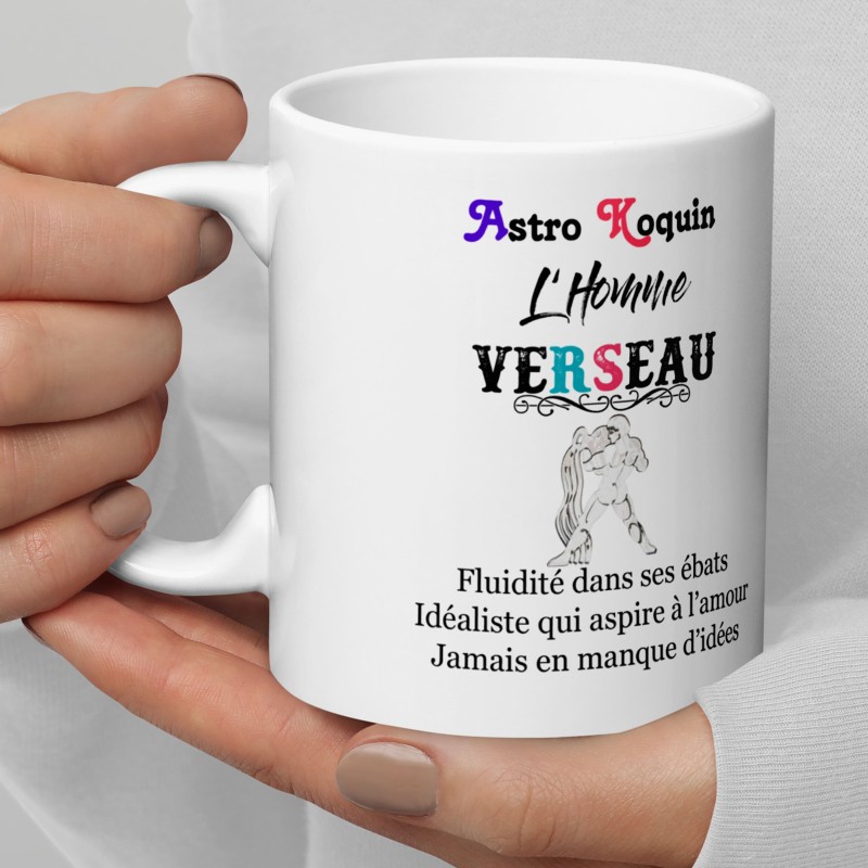 Tasse Verseau pour homme sexy pas cher