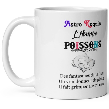 Tasse pas chère pour cadeau homme Poissosn sexy