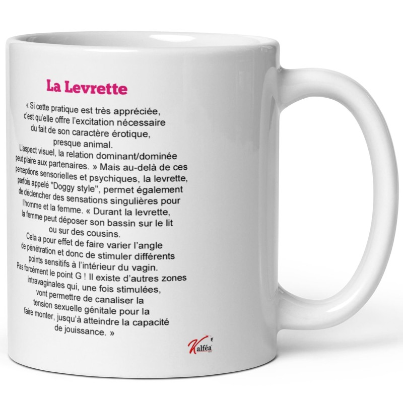 Mug drôle sur la levrette à offrir