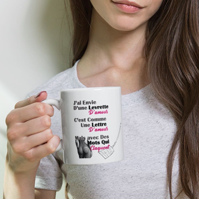 Mug drôle sur la levrette à offrir