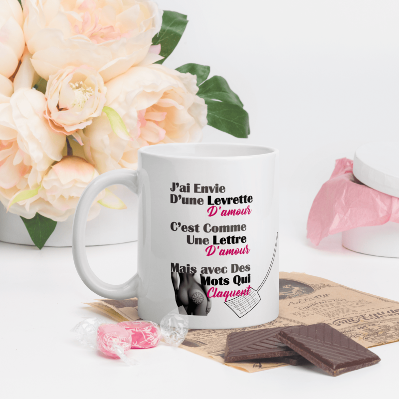 Mug drôle sur la levrette à offrir