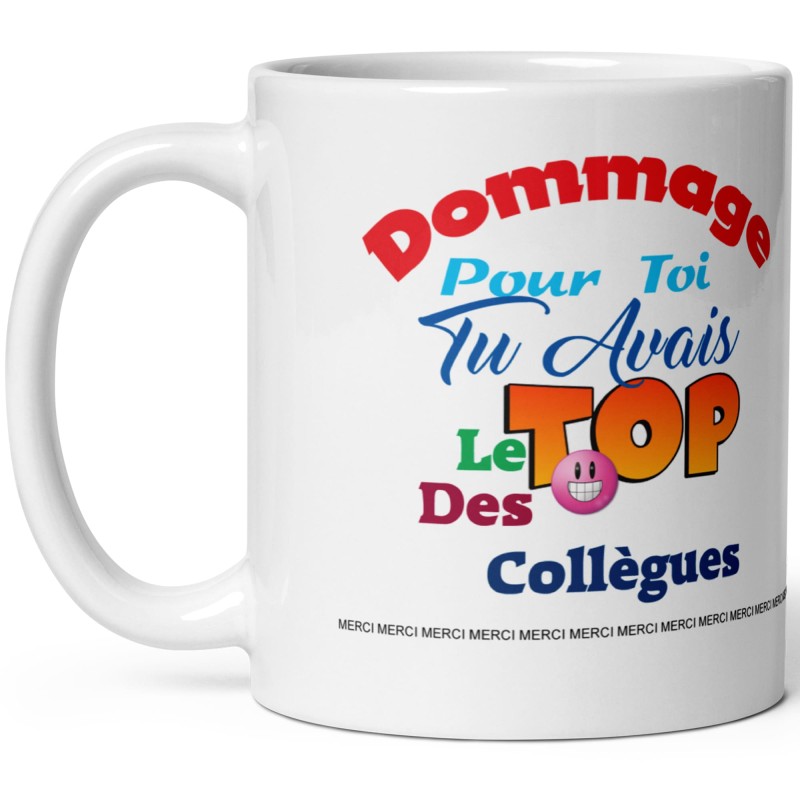Mug départ en retraite de collègue