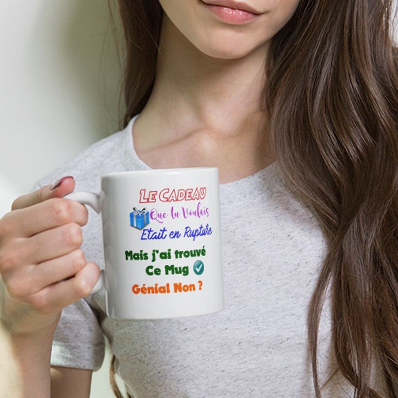 Mug humoristique cadeau en rupture de stock