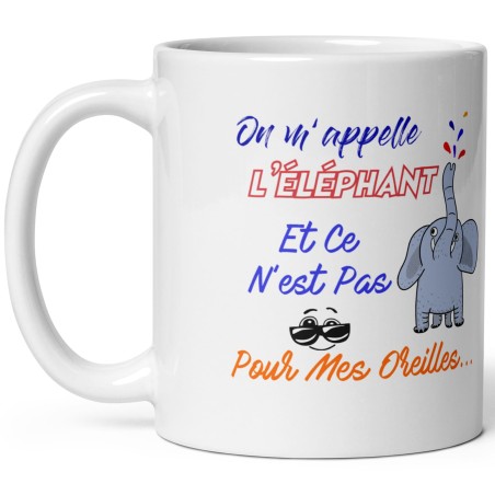 Mug éléphant humour – Tasse cadeau décalée et suggestive