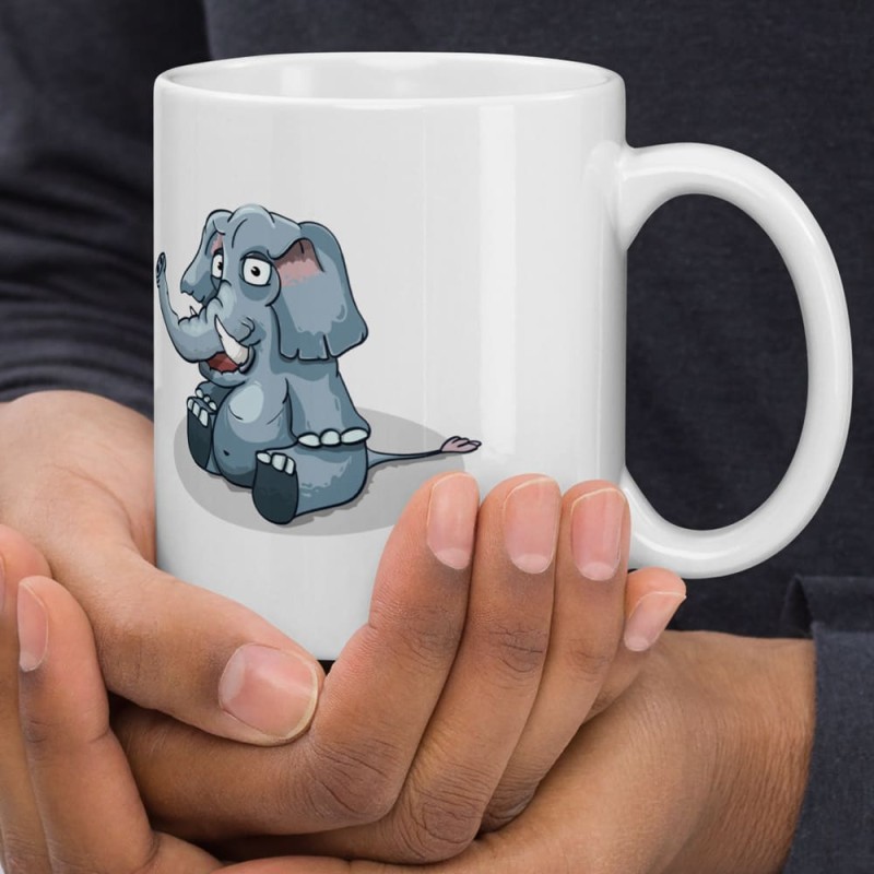Mug éléphant humour – Tasse cadeau décalée et suggestive