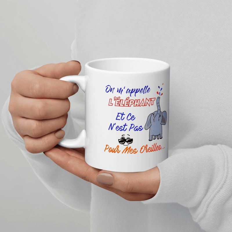 Mug éléphant humour – Tasse cadeau décalée et suggestive