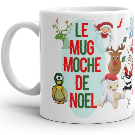 Mug moche de Noël drôle tasse cadeau kitsch et originale
