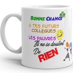 Mug collègue départ drôle cadeau original pour bureau