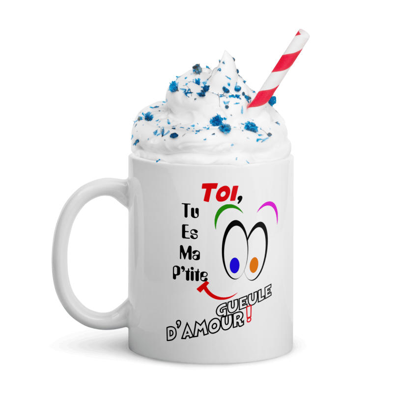 Mug p’tite gueule d’amour drôle tasse cadeau originale amour