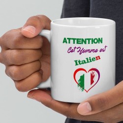 Mug homme italien tasse cadeau drôle aux couleurs d’Italie