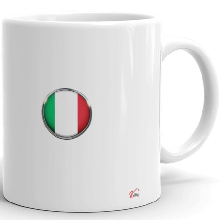 Mug femme italienne tasse cadeau fière aux couleurs italiennes