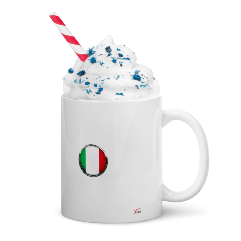 Mug femme italienne tasse cadeau fière aux couleurs italiennes