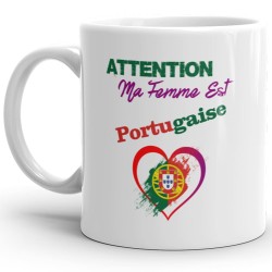 Mug ma femme est portugaise tasse cadeau drôle et complice