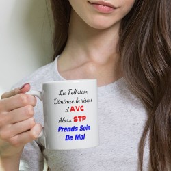 Mug cunnilingus drôle coquin tasse cadeau complice amour