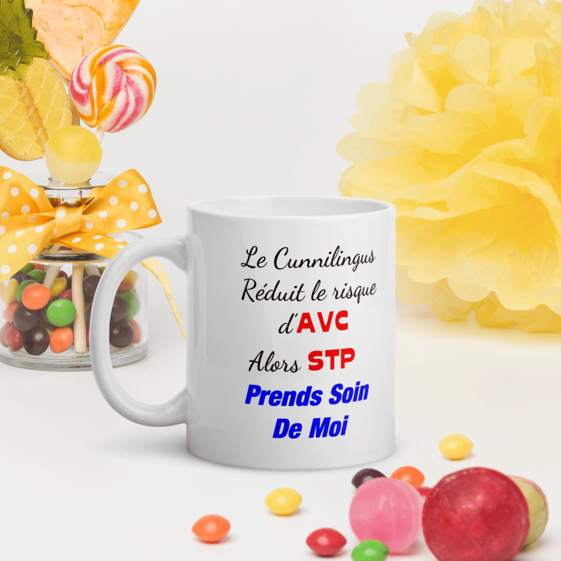 Mug cunnilingus drôle coquin tasse cadeau complice amour
