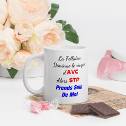 Mug fellation AVC cadeau drôle et coquin tasse à offrir originale